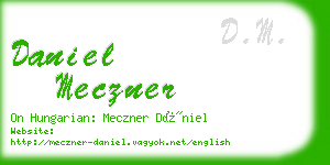 daniel meczner business card